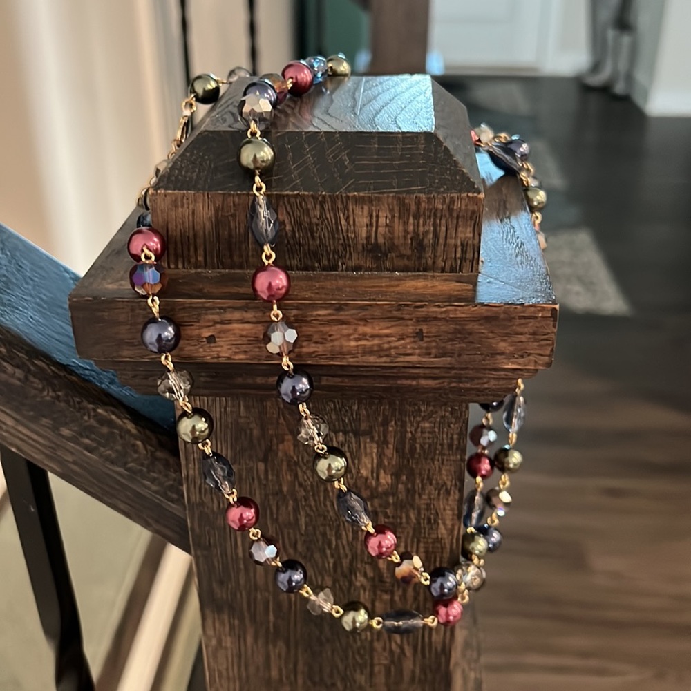 Charter Club Multi Colored Bead Necklace